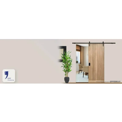 Afbeelding van GPF Bouwbeslag losse schuifdeurhanger Lanka zwart