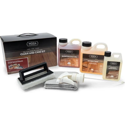 Afbeelding van Woca Onderhoudsbox Wit Complete set voor een geoliede vloer