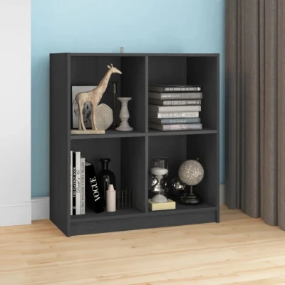 Afbeelding van Dressoir 70x33x76 cm massief grenenhout grijs