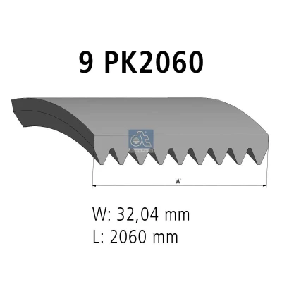 Afbeelding van DT Spare Parts 4.80706 Multiriem 2060 9