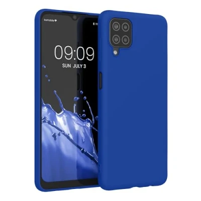 Afbeelding van kwmobile telefoonhoesje geschikt voor Samsung Galaxy A12 Hoesje smartphone Back cover in Baltisch blauw
