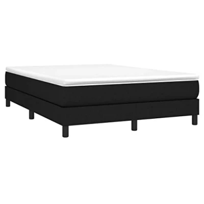 Image de vidaXL Cadre de lit sans matelas noir 140x200 cm tissu3120616