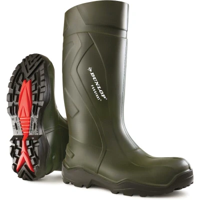 Image de Dunlop Purofort+ laars O4, maat 47, Dunlop, Groen Geschikt voor Veehouderij
