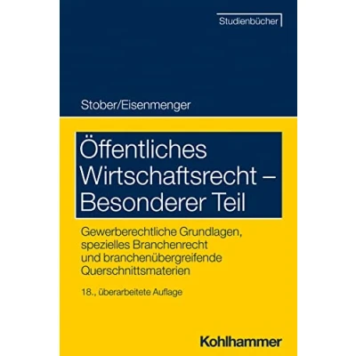 Afbeelding van Offentliches Wirtschaftsrecht Besonderer Teil