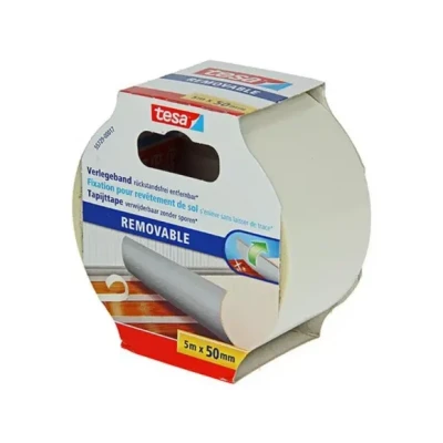 Afbeelding van tesa REMOVABLE 55729 00017 11 Bevestigingstape Transparant (l x b) 5 m 50 mm 1 stuk(s)