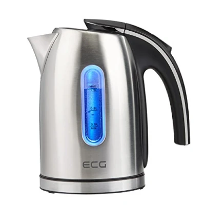 Afbeelding van ECG RK 1240 waterkoker 1,2 l Roestvrijstaal 1370 1630 W