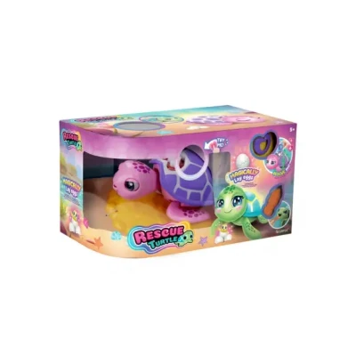 Afbeelding van Rescue Turtle roze Interactieve schildpad krijgt baby&#039;s