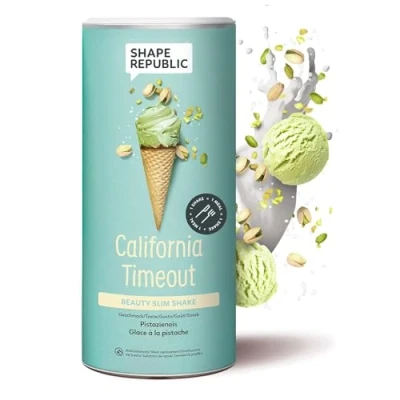 Afbeelding van SHAPE REPUBLIC Pistache ijs, afslankende shake, rijk aan eiwitten, bevat 24 vitaminen en mineralen, dieet shakes voor gewichtsverlies