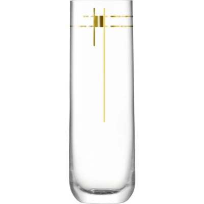 Afbeelding van L.S.A. Century Highball Glas 420 ml Set van 4 Stuks Gold / Glass