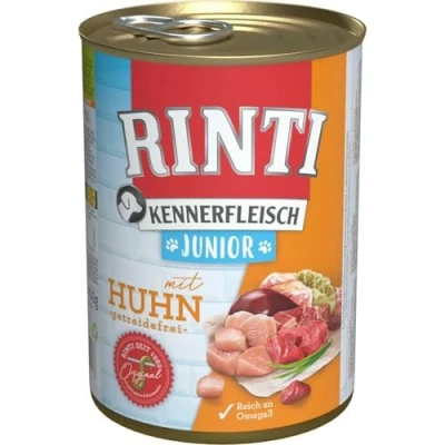 Afbeelding van Voordeelpakket Rinti &quot;Kennerfleisch&quot; 24 x 400 g Hondenvoer Junior: Kip