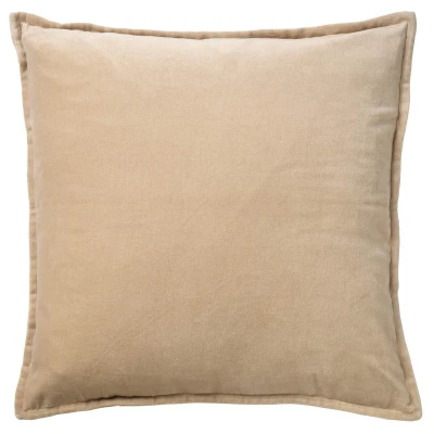 Afbeelding van Dutch Decor CAITH Sierkussen 50x50 cm 100% katoen velvet lekker zacht Pumice Stone beige