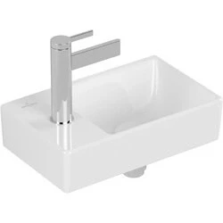 Afbeelding van Villeroy &amp; Boch Avento fontein 1 kraangat links zonder overloop 36x22cm wit