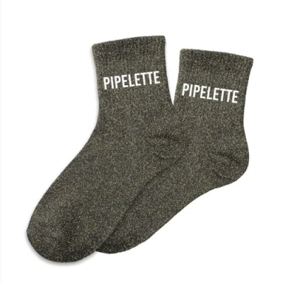 Afbeelding van STC Pijplet glittersokken, meerkleurig, één maat, Meerkleurig