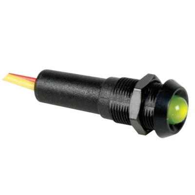 Afbeelding van Led Lamp 12V Groen Zwarte Behuizing