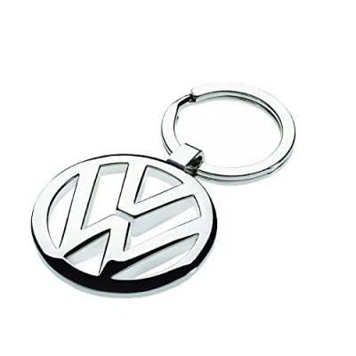 Afbeelding van Volkswagen 000087908 sleutelhanger met logo zilver