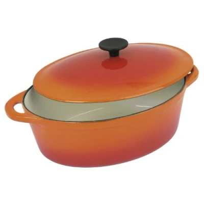 Afbeelding van Sauspan Crealys Oranje Geëmailleerd Staal Ø 37 cm 9 L