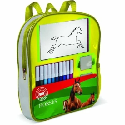 Afbeelding van Gevulde rugzak MULTIPRINT 24895 4 Les Chevaux zegels