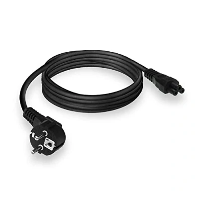 Afbeelding van ACT AC3310 Stroomkabel CEE7/7 male (Haaks) / C5 Zwart 2 meter
