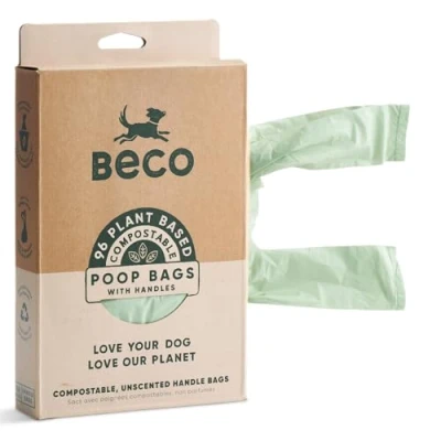Afbeelding van Beco Pets Eco Hondenpoepzakjes, groen, één maat, 96 stuks
