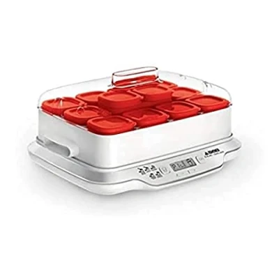 Image de Yaourtière Multidélices Seb Express avec 12 pots Rouge