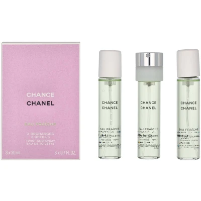 Afbeelding van Chanel Chance Eau Fraiche de Toilette Refill 3 x 20 ml