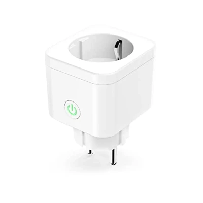 Afbeelding van Refoss Mini stopcontact (type F), intelligent stopcontact, compatibel met Alexa en Google Home, programmeerbaar 1 stuk wifi afstandsbediening, spraakbesturing