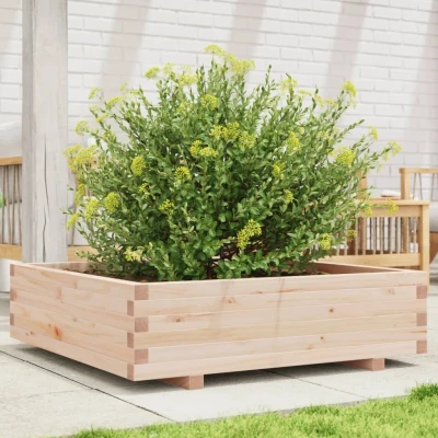 Afbeelding van Plantenbak 90x90x26,5 cm massief grenenhout