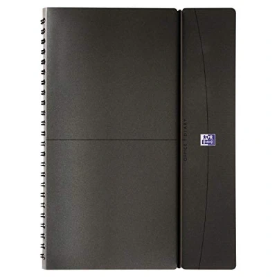 Image de Agenda Semainier Oxford Office 2023 15 x 21 cm Gris et Noir