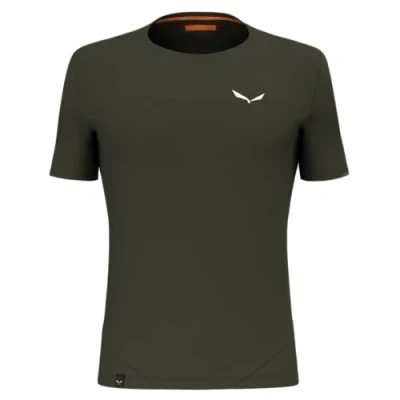 Afbeelding van Salewa Pedroc DRY Sport Tshirt, Heren, Maat: 46, Dark olive