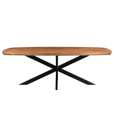 Afbeelding van Jesper deens ovaal eettafel 230 cm hout naturel