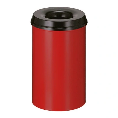 Afbeelding van Papierbak vlamdovend 20ltr rood/zwart
