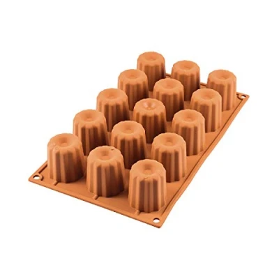 Afbeelding van SILIKOMART MIDI CANNELÉ BAKVORM SILICONEN ø45 H45 MM
