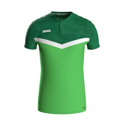 Afbeelding van JAKO Polo Iconic rood/wijnrood L zachtgroen/sportgreen / M