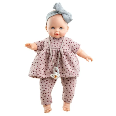 Afbeelding van Paola reina babypop sonia bruine stippen 36 cm
