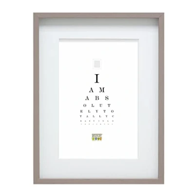 Afbeelding van Deknudt Frames Fotolijst taupe met passe partout 20x30 / 30x40 cm