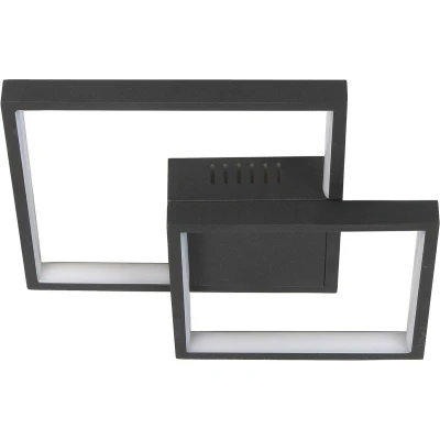 Afbeelding van HighLight plafondlamp Piazza 32 cm zwart