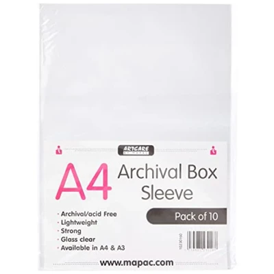 Afbeelding van Artcare 15143001 34,5 x 0,1 23 cm, synthetisch materiaal voor archivering, A4 box, ongeperforeerd, 10 stuks, transparant