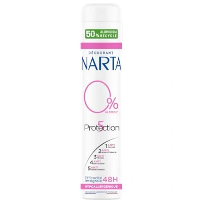 Afbeelding van Narta Vrouwen Deodorant Spray Bescherming 5% 0% 200 ml