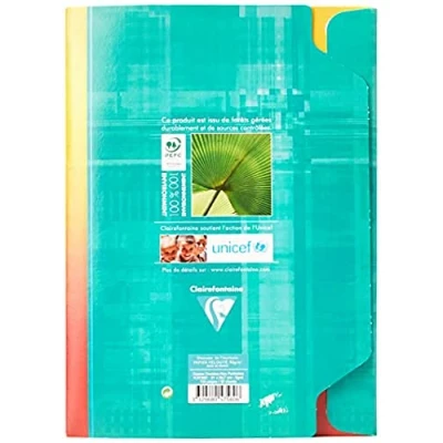 Afbeelding van Clairefontaine 5756C schoolpapier, A4, gelinieerd, 21 x 29,7 cm, wit, 50 stuks