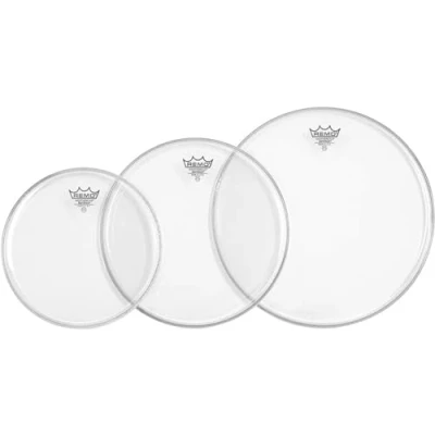 Afbeelding van Remo velSet Emperor, Clear, Rock: 10&quot;,12&quot;,16&quot; Drumvellen set