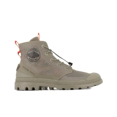 Afbeelding van Palladium LITE Travel VT Sportieve veterschoenen, Maat: 43, Dusky green Kunststof