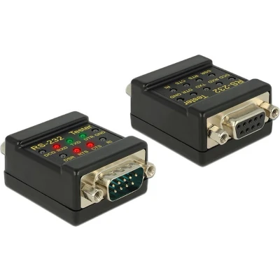 Afbeelding van DeLOCK 2xDB9 DB9 Zwart