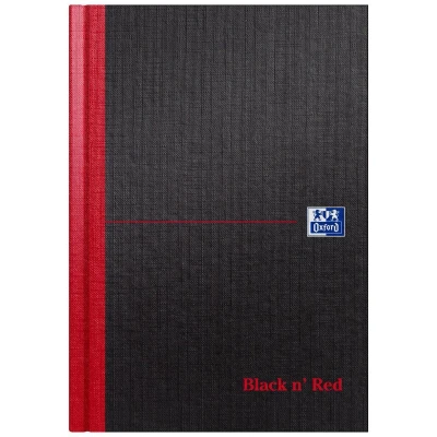 Afbeelding van Oxford Black N&#039; Red Notitieboek, Ft A5, Gelijnd, 192 Bladzijden Schrift