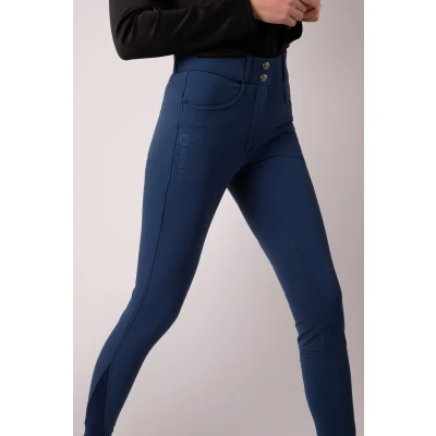 Image de Montar Pantalon d&#039;Équitation Ess Megan Highwaist Full Grip Bleu 42