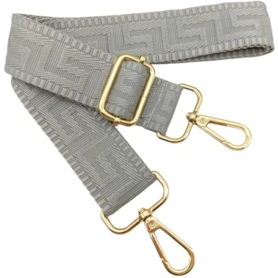 Afbeelding van Bandoulière réglable colorée pour sacs femme gris clair, 80 130 cm, sangle de sac avec or mousqueton, durable à bandoulière, guitare, modernes, accessoires, 3,8 1303