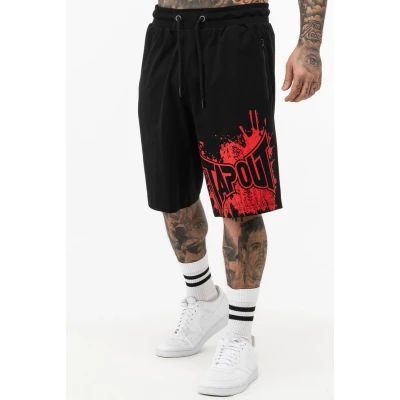 Afbeelding van Tapout Shorts Blashed normale Passform Black/Red L