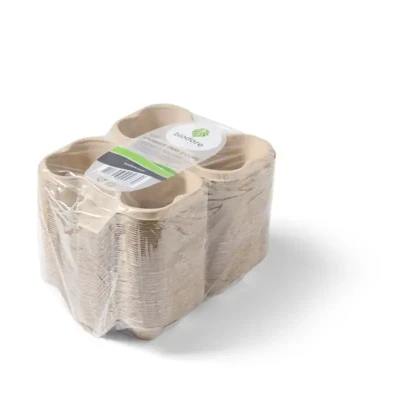 Afbeelding van Draagkarton Draagtray 2 Gaten Pulp Biologisch