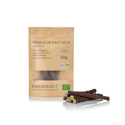 Image de Frisafran bâton de Réglisse BIO cultivé directement par Espagne 50g reglisse Baton Bonbon bois à macher