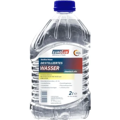Afbeelding van EUROLUB 819002 Gedestilleerd water 2 Fles