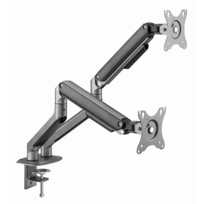 Afbeelding van Dubbele monitorarm met gasveer, space grey